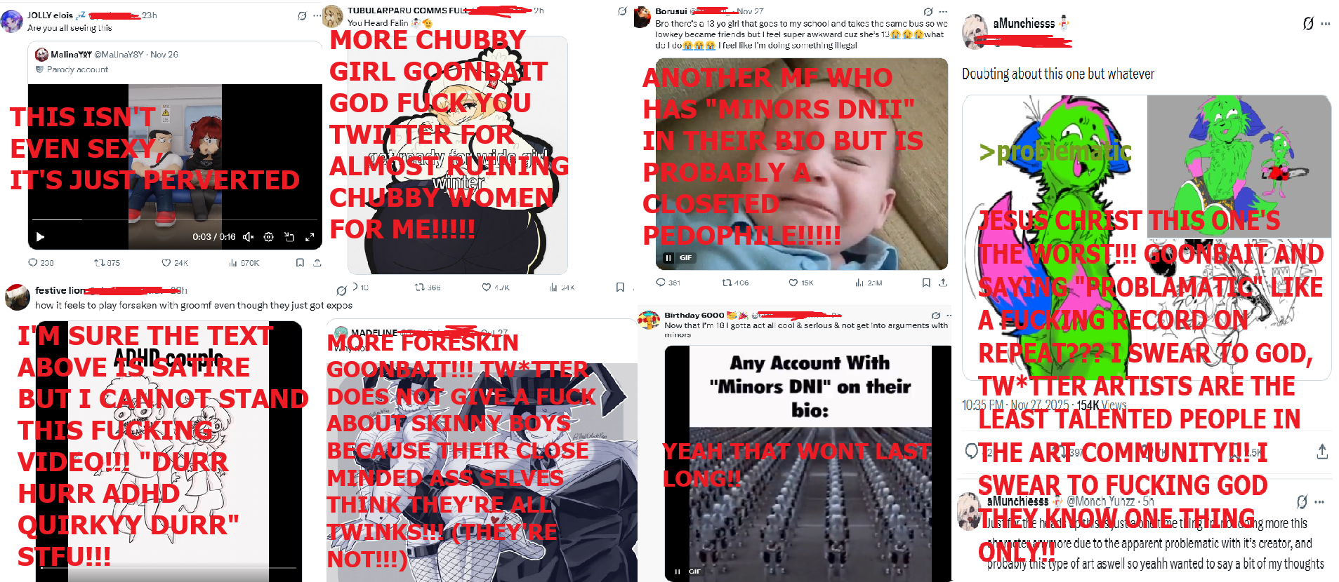 I getz teh worst feed on tw*tter :C