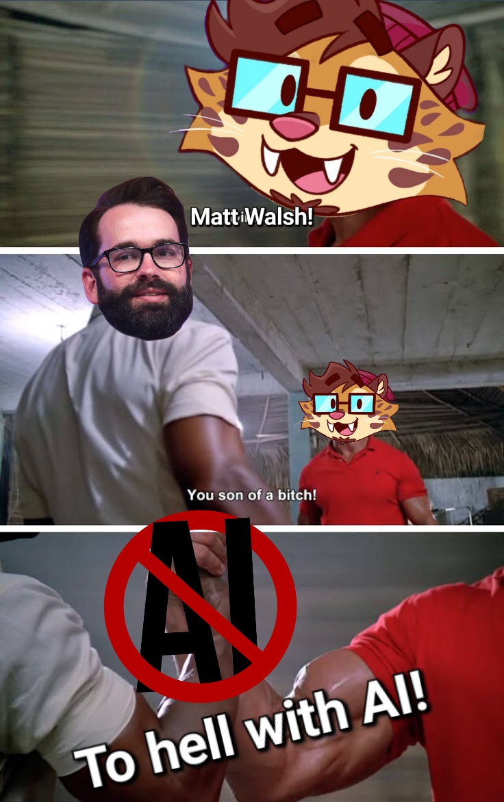 The hatred of generative ai should be a non-partisan issue, let's agree and shake on it. Left and right unite!