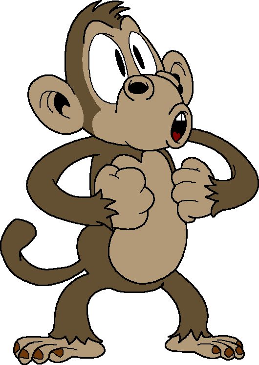 Look at this its a funny monkey