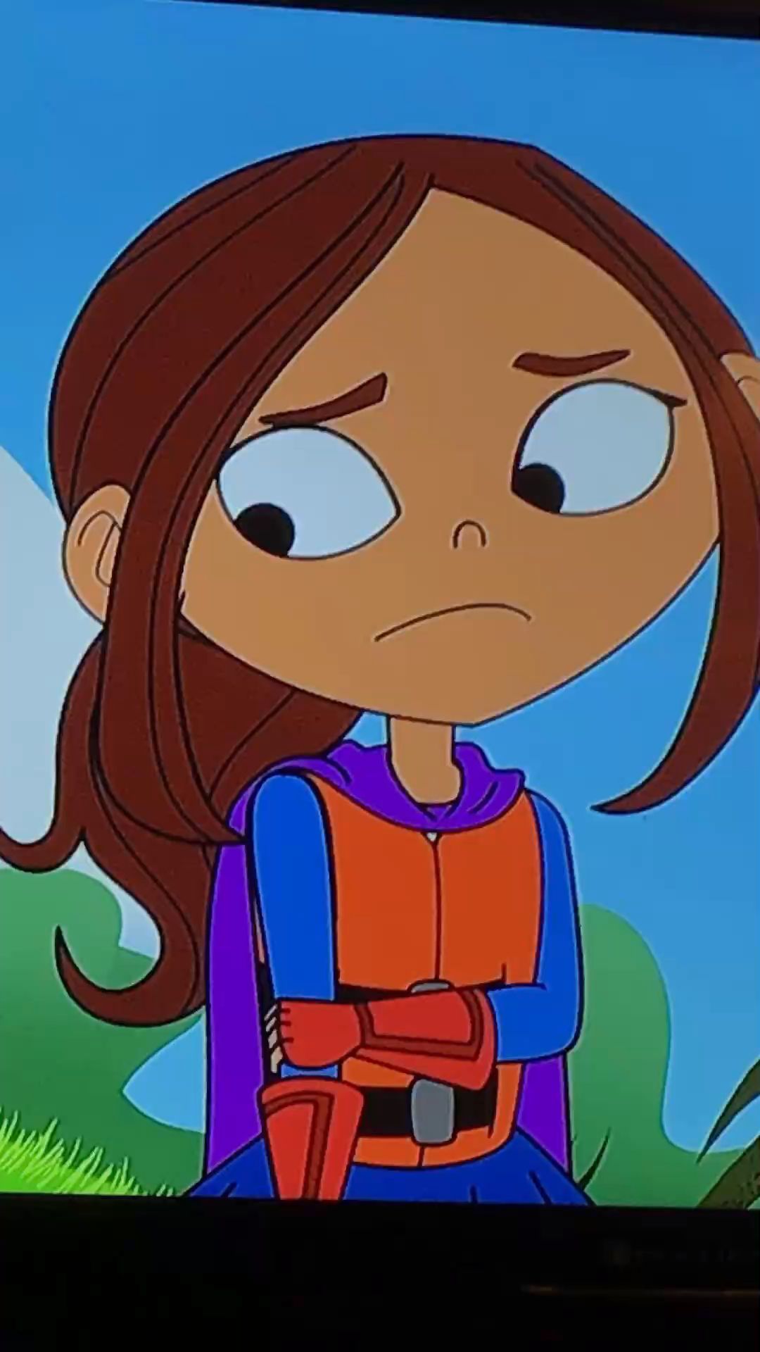 It's like she knows I'm watching from the other side of the tv.