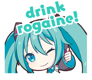 drink rogaine!