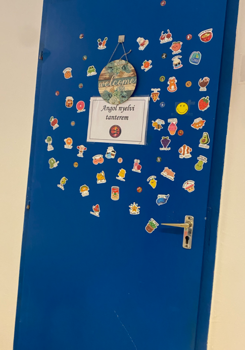 my english teacher might be a sticker addict