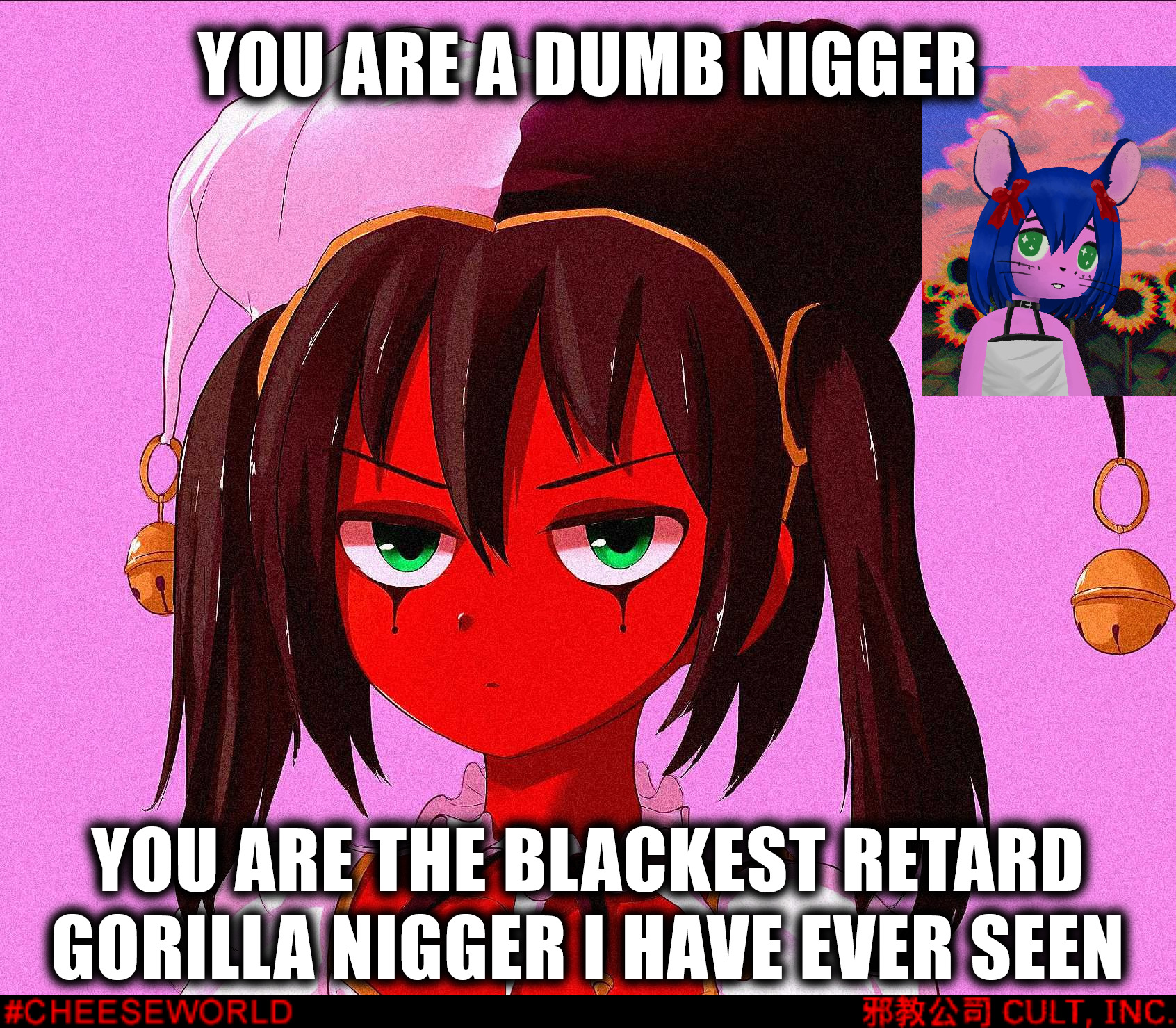 you, my fren, are the blackest dumbest gorilla nigger I have ever seen.