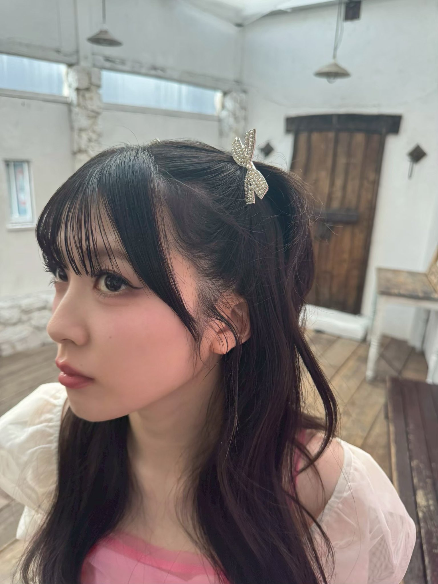 I bought this cute hair tie at the store