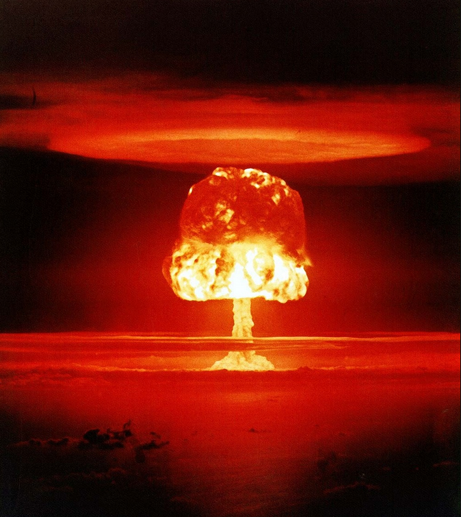 Detonate nuclear bombs on every major population centre of the world