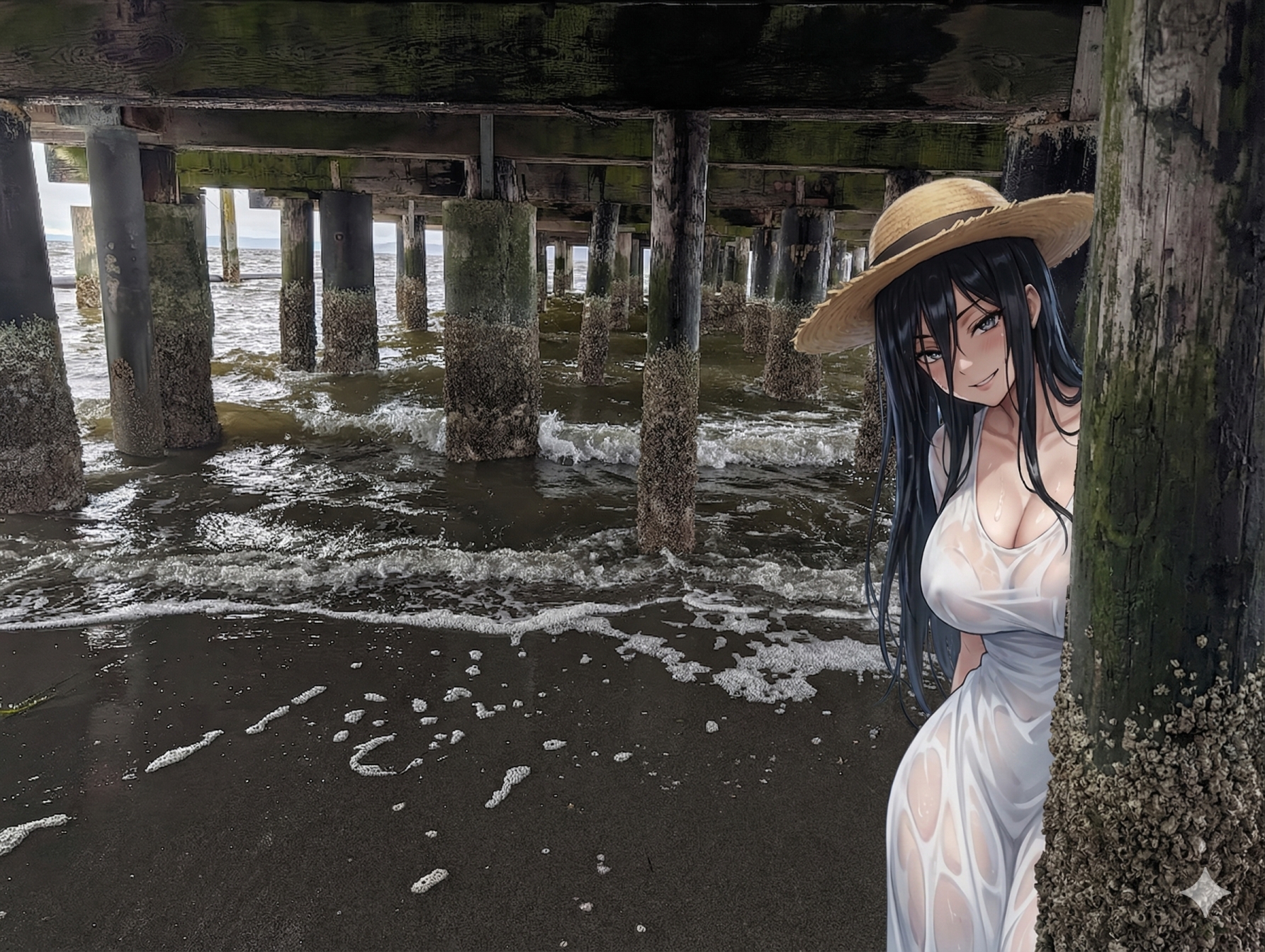 Hey, nice beach right? Want to go for a swim?