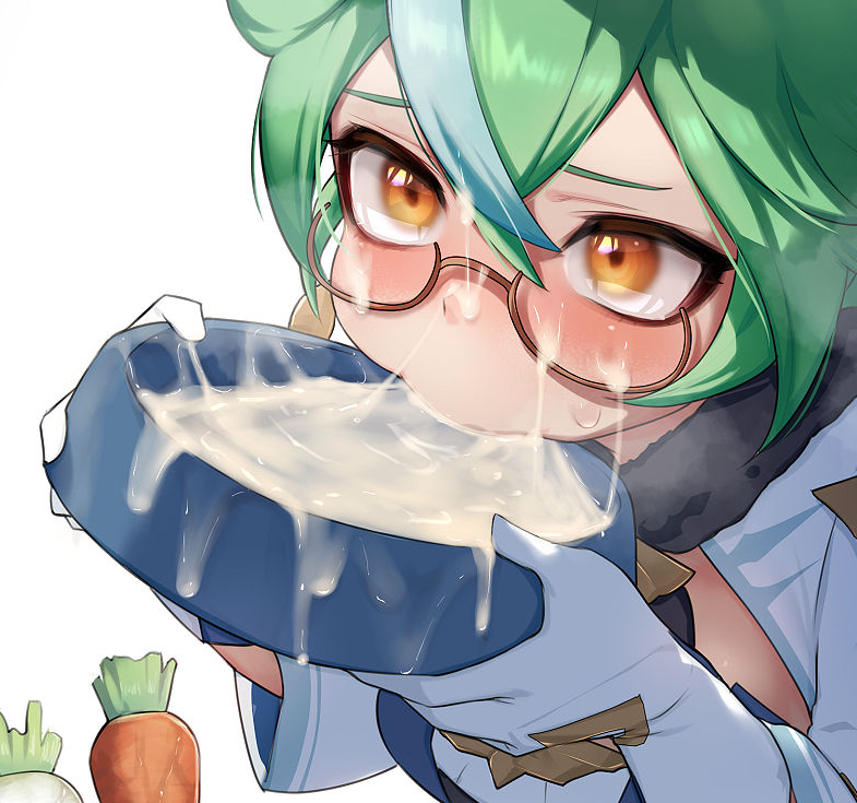 As Sucrose consumes her balanced meal of Cowper's fluid, prostatic excretions, and semen, a vast volume and variety of magnificent chemical reactions are occurring within her body to break down her food into usable energy.