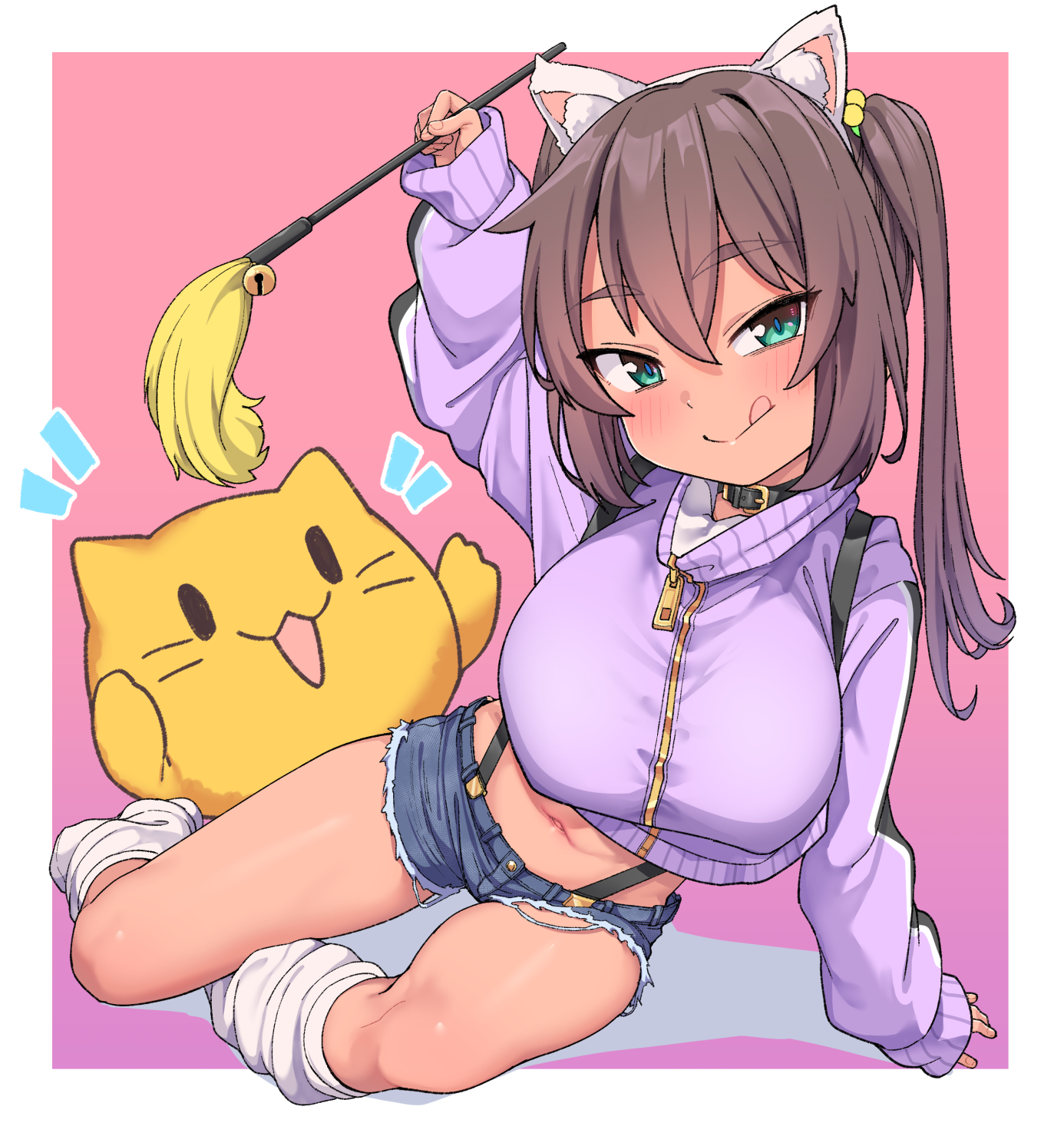 Mizuki-chan is playing with her pussy.