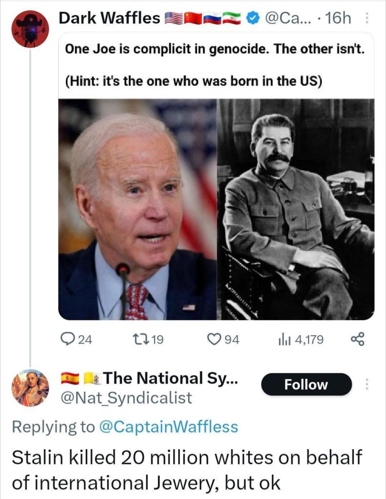 Which Joe was the greater evil?
