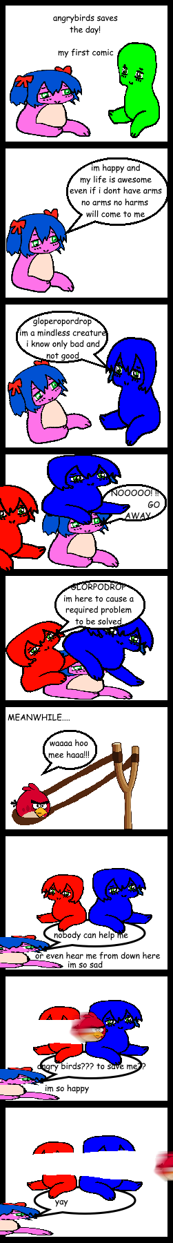 this is my angry bird comic i made