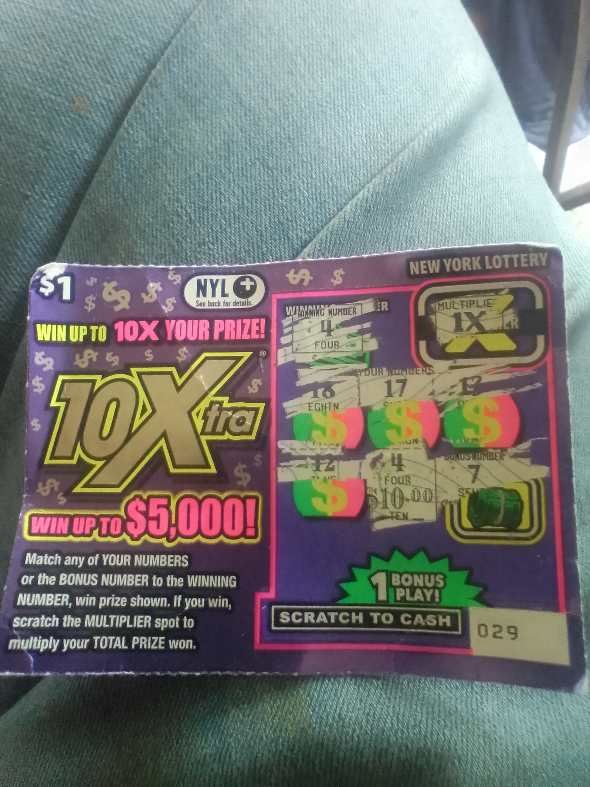 I won $10 
