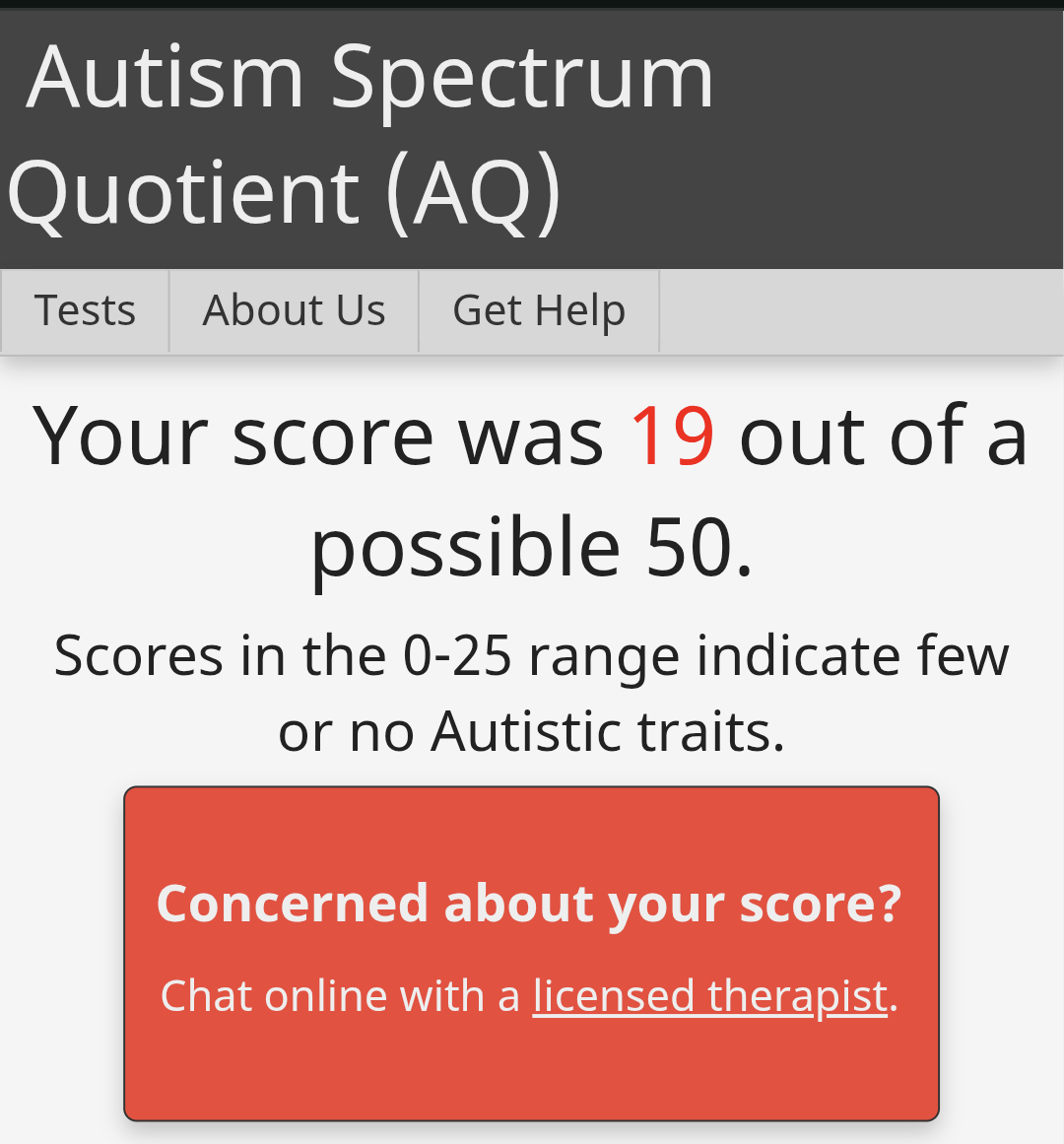 Are you autistic?
