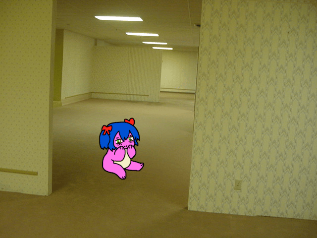 beary pink is in the backrooms lole