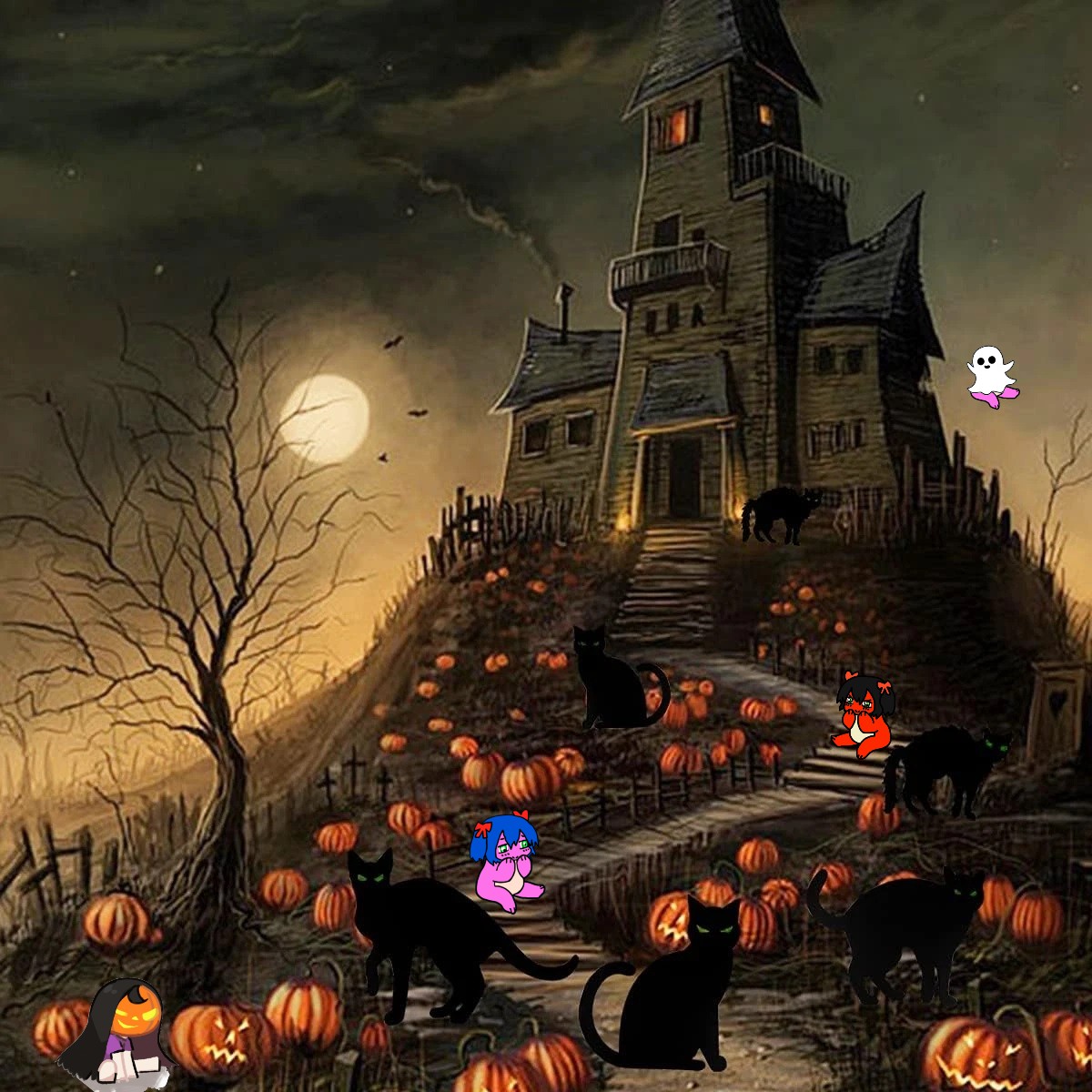 Halloween fun at the haunted house