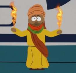 The Prophet Muhammad on the television show South Park