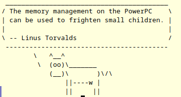 fortune | cowsay