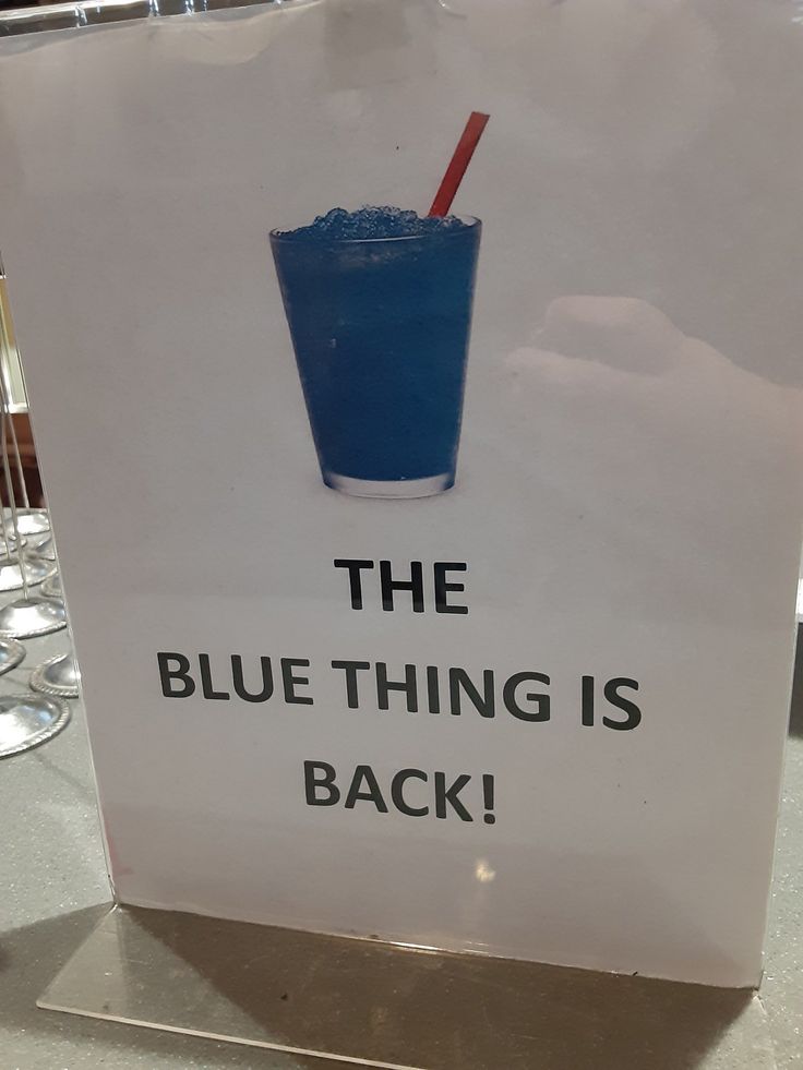 the blue thing is back