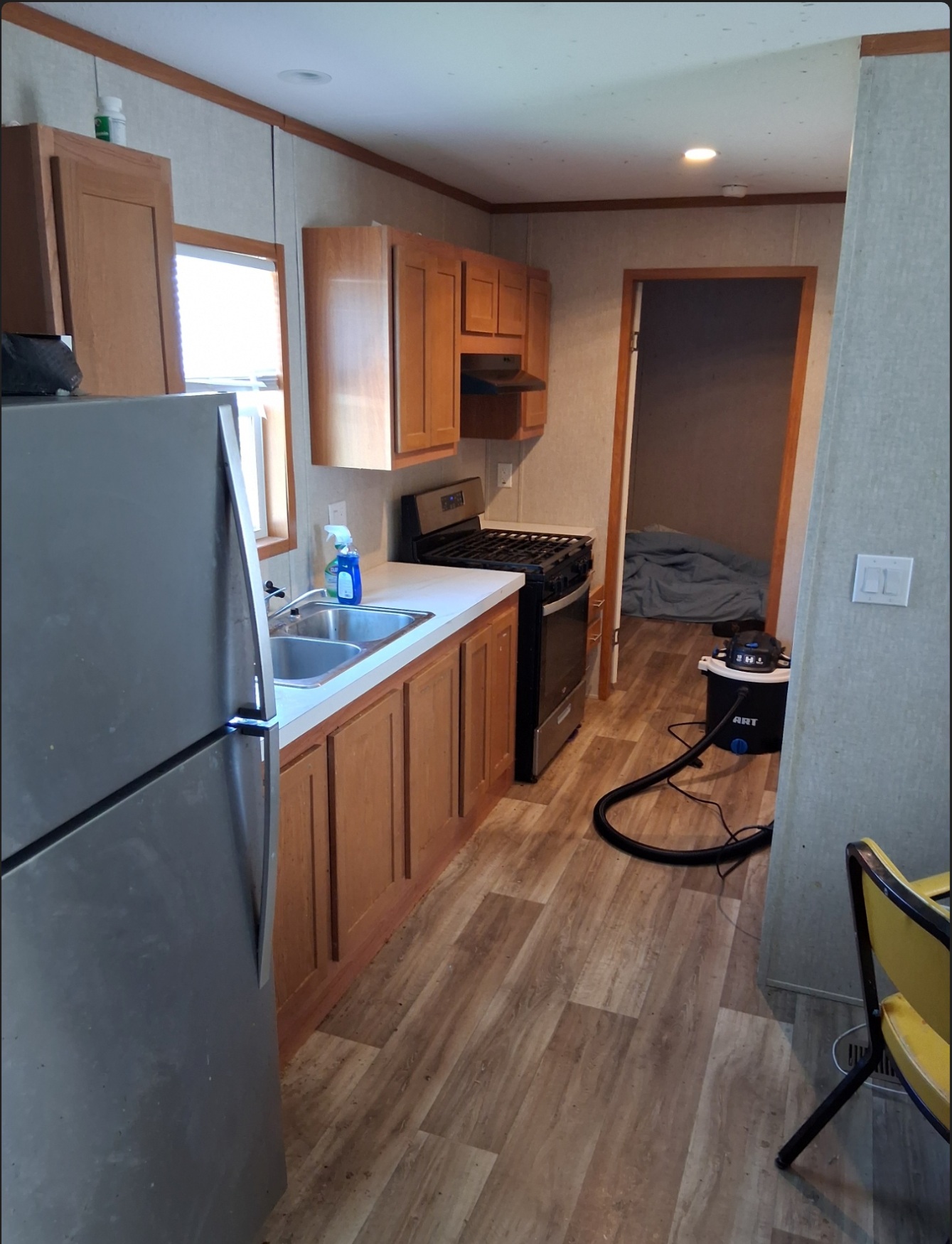I cleaned my trailer, mostly.